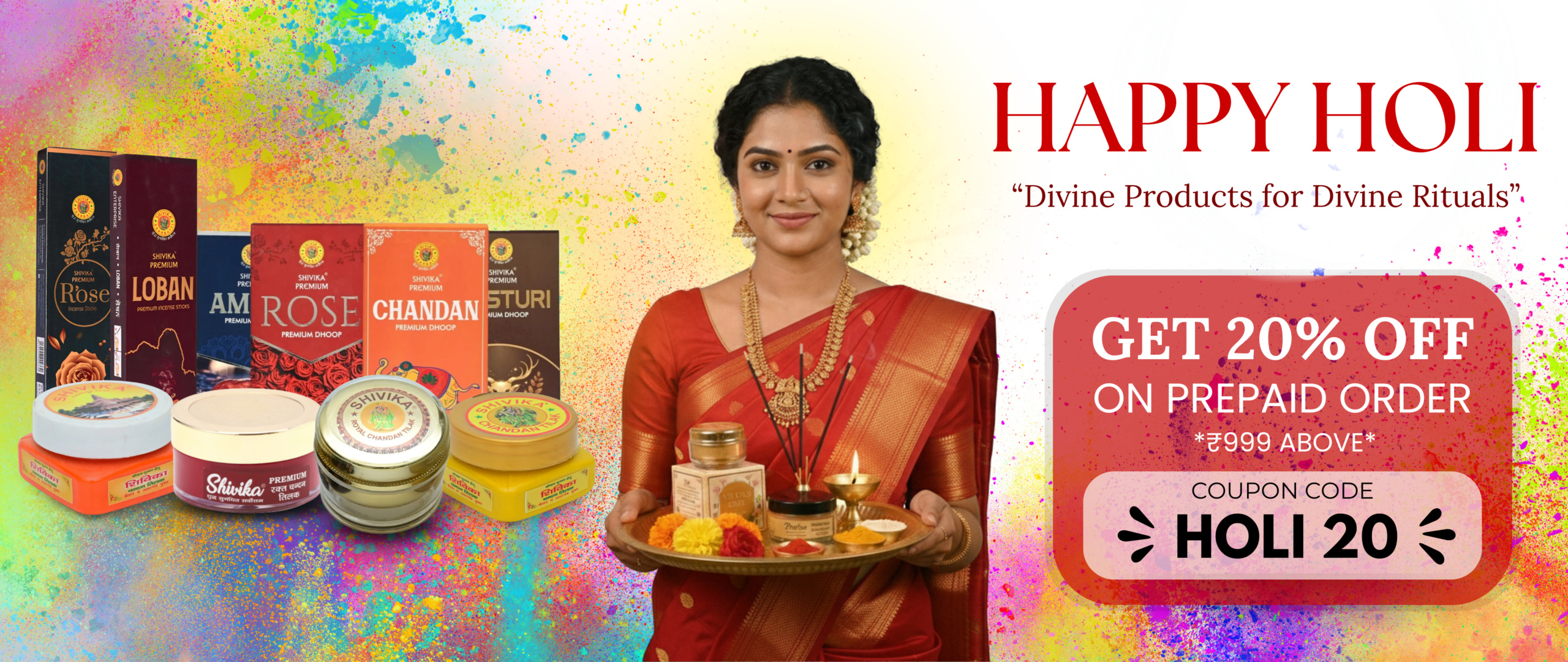 Shivika holi banner